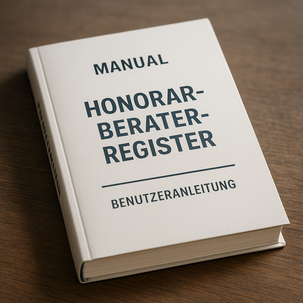 Benutzeranleitung des Honorarberater-Register