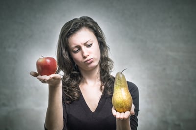 Aepfel mit Birnen vergleichen